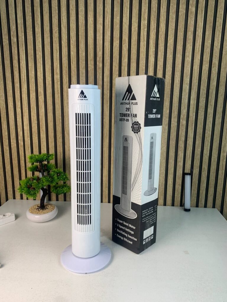 Arthur Plus 29" Tower Fan – Fraîcheur silencieuse et élégante au quotidien