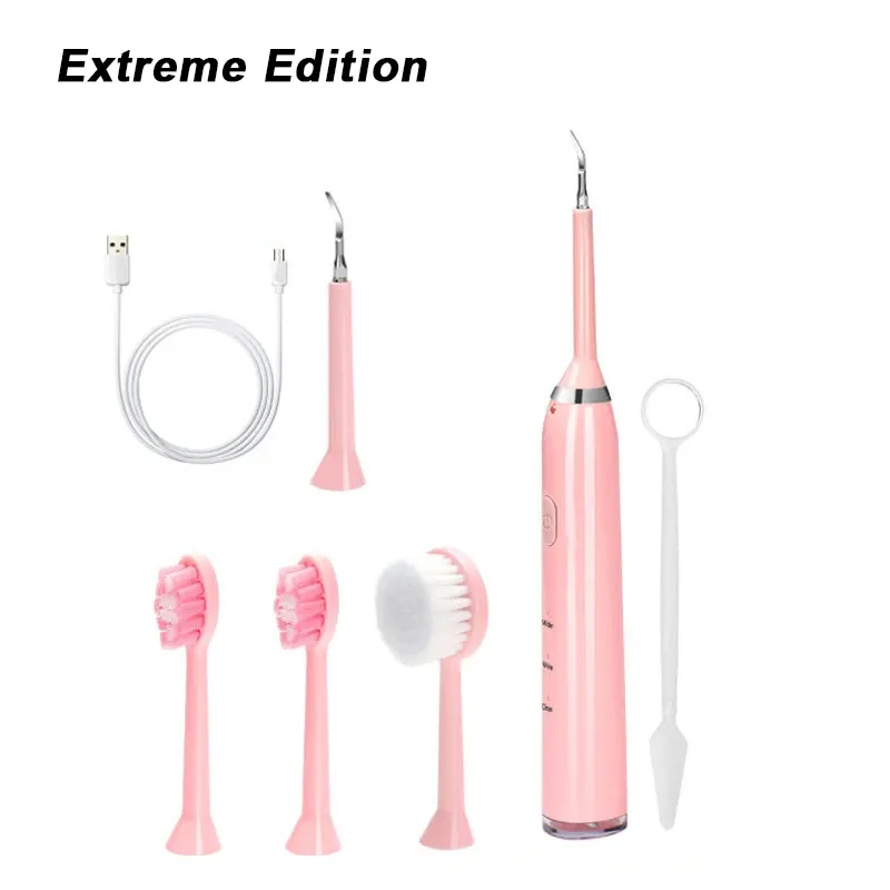 Brosse à Dents Ultrasons 3-en-1 Étanche IPX7 avec Charge USB – Nettoyage Puissant et Silencieux