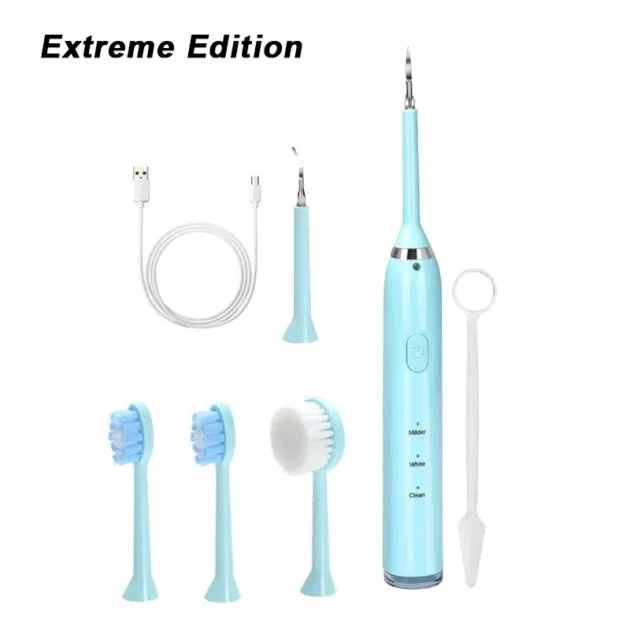Brosse à Dents Ultrasons 3-en-1 Étanche IPX7 avec Charge USB – Nettoyage Puissant et Silencieux