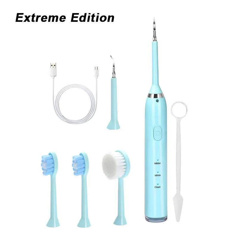 Brosse à Dents Ultrasons 3-en-1 Étanche IPX7 avec Charge USB – Nettoyage Puissant et Silencieux