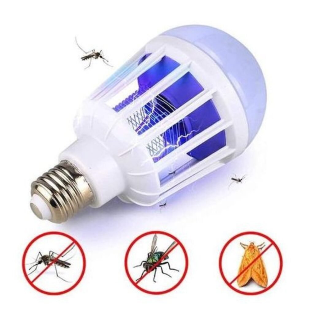 Ampoule LED Anti-Moustiques 3-en-1 Économique E27 AC220V – Éclairage et Protection