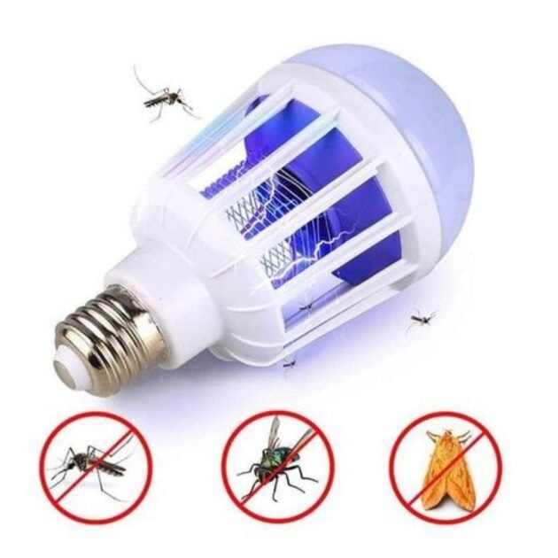 Ampoule LED Anti-Moustiques 3-en-1 Économique E27 AC220V – Éclairage et Protection