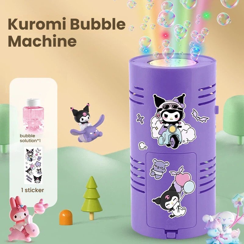 Machine à Bulles Kuromi – Générateur de Bulles Magique pour Enfants