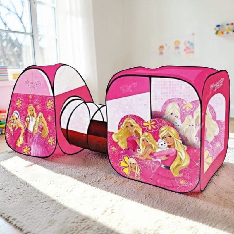 Tente Tunnel de jeu pliable pour enfants – Aire de Jeu 3-en-1 Fun & Évolutive