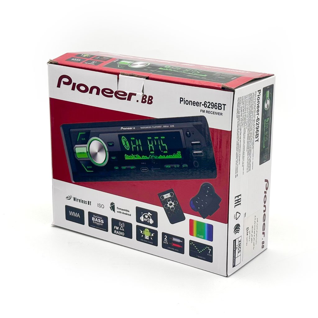 Pioneer-6296BT FM Receiver & MP3 Player – Son puissant et connectivité moderne en voiture