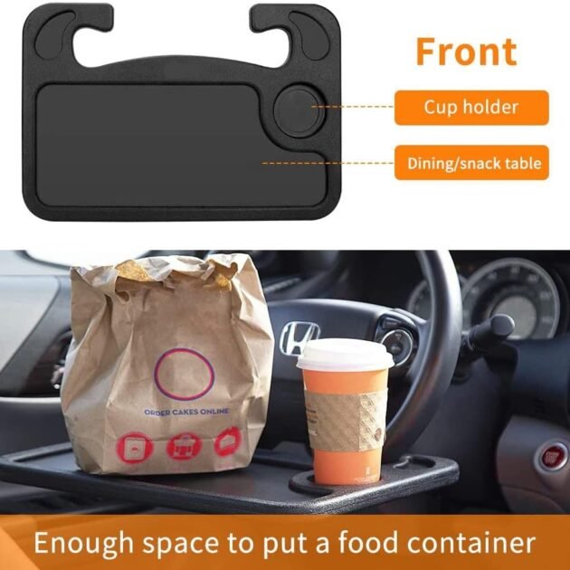 Plateau de Volant de Voiture Double Face – Confort et praticité en déplacement