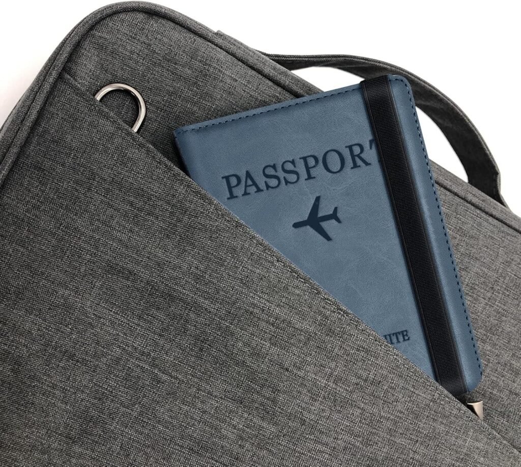 Porte-passeport en cuir avec bande élastique – Voyagez avec style et sécurité