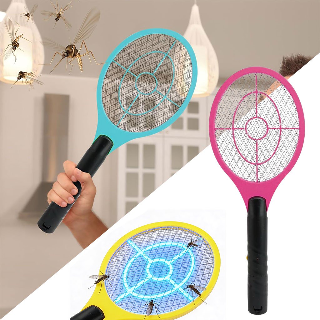 Raquette Électrique Anti-Insectes SWAT – Élimination rapide et sans produits chimiques