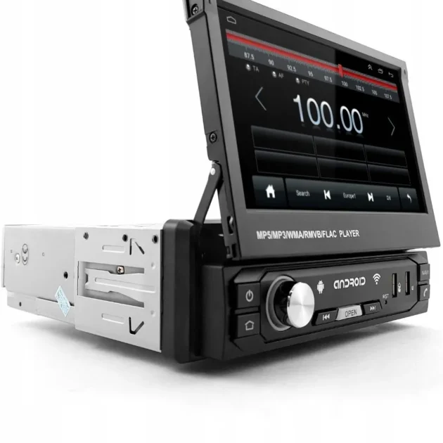 DVD Lecteur MP5 de Contrôle Central Rétractable pour Voiture – Multimédia intelligent et design moderne