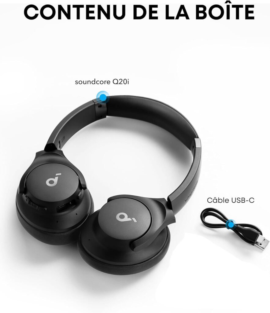 Casque Sans Fil Anker Q20i – Immersion totale avec réduction de bruit active