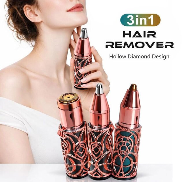 Épilateur Facial et Sourcils Rechargeable 3-en-1 – Soin précis et douceur au quotidien