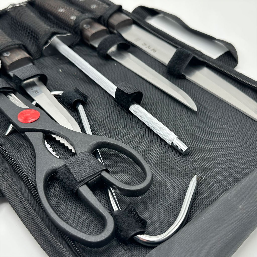 Kit de Couteaux de Luxe avec Manches en Bois 7Pcs – Élégance et précision pour une découpe parfaite
