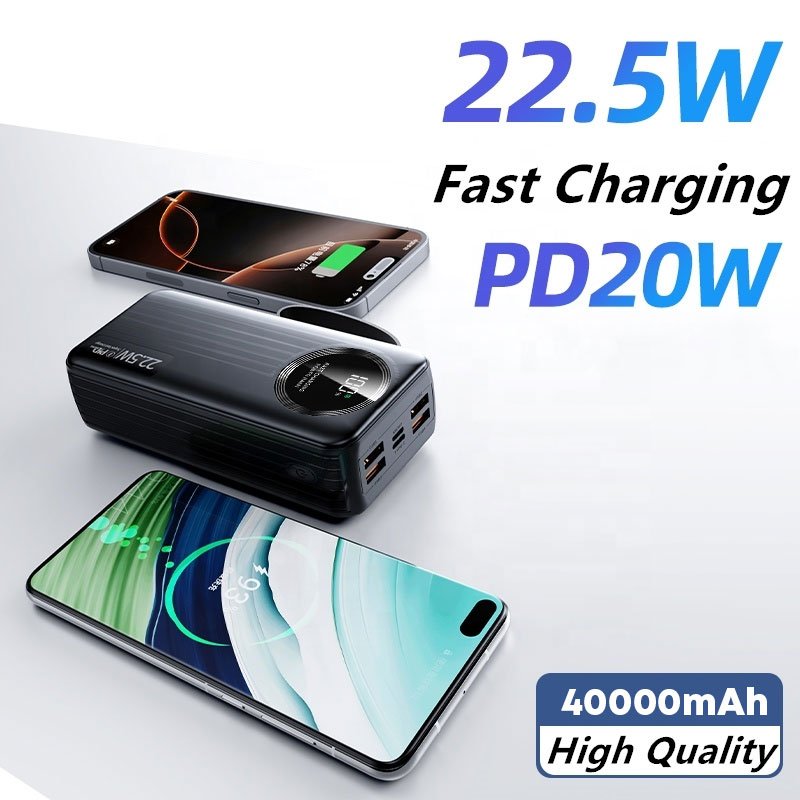 Power Bank Hoco J-005 Premium 40000mAh – Énergie maximale partout avec vous