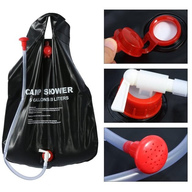 Sac de Douche Solaire Portable 20L – Douche chaude partout en plein air
