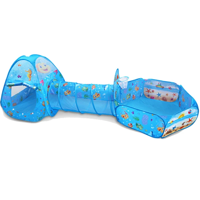 Tente de Jeu et Tunnel 3-en-1 pour Enfants – Aire de jeu complète et amusante