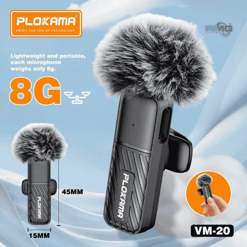 Microphone Cravate Sans Fil Plokama VM-20 – Un son professionnel sans limites