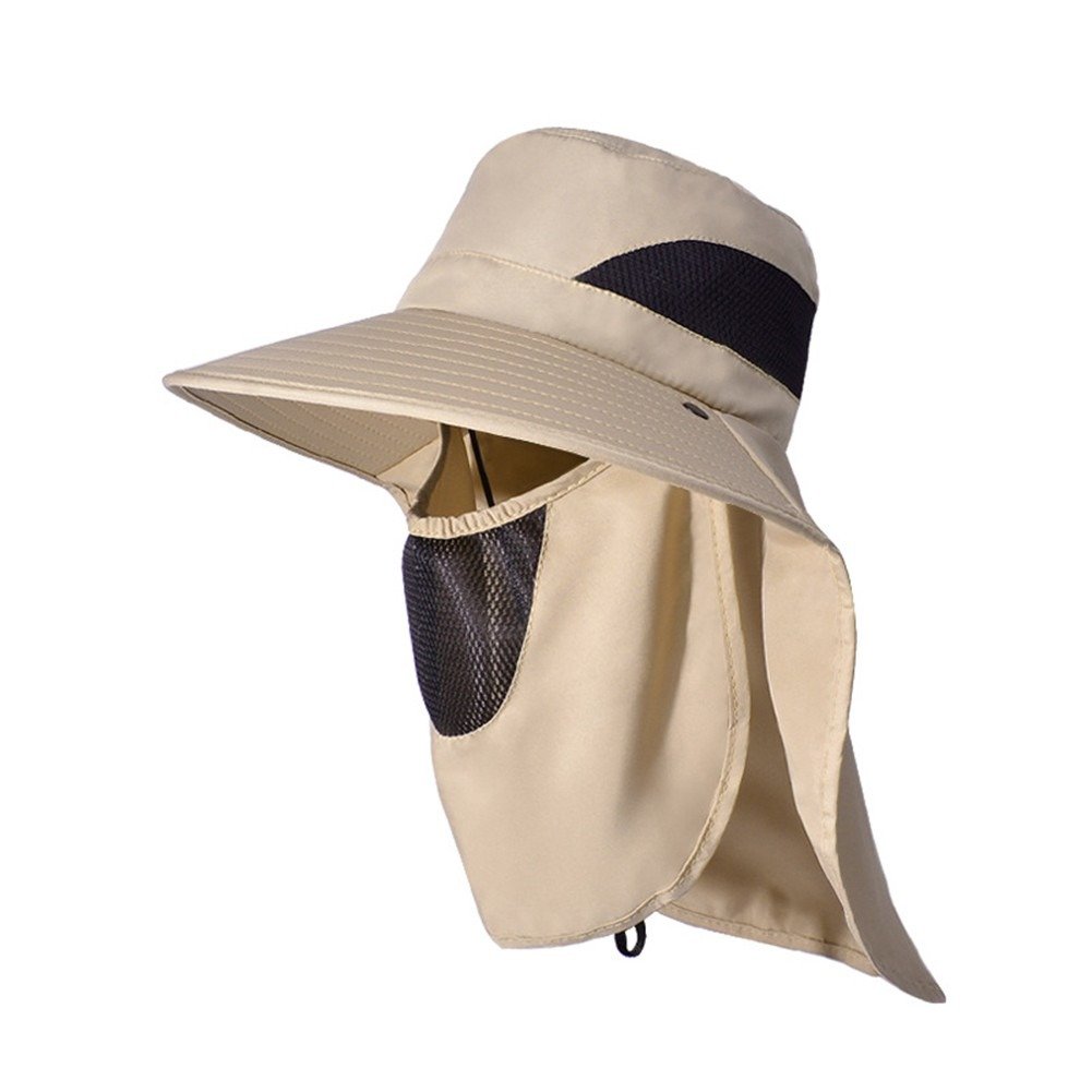 Chapeau de Protection Solaire avec Couvre-Visage – Protection UV complète pour extérieur