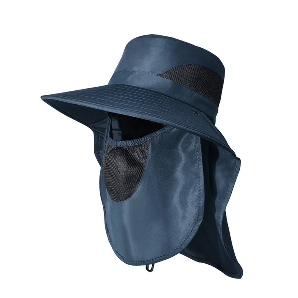 Chapeau de Protection Solaire avec Couvre-Visage – Protection UV complète pour extérieur