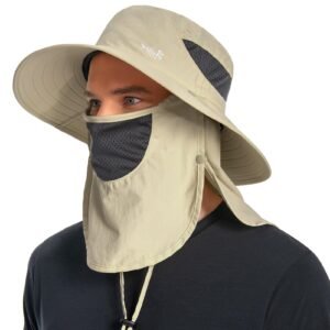 Chapeau de Protection Solaire avec Couvre-Visage – Protection UV complète pour extérieur