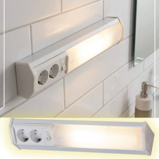 Applique Murale Linéaire 10W 50cm avec 2 Prises – Éclairage moderne et pratique