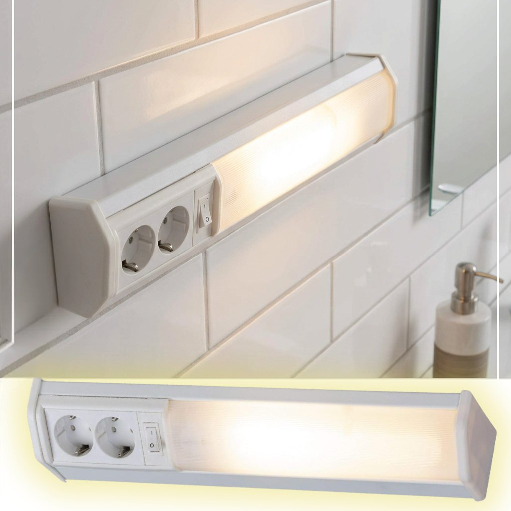 Applique Murale Linéaire 10W 50cm avec 2 Prises – Éclairage moderne et pratique