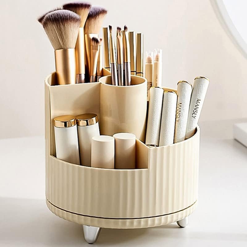 Organisateur de Pinceaux Rotatif 360° – Support élégant pour maquillage et bureau