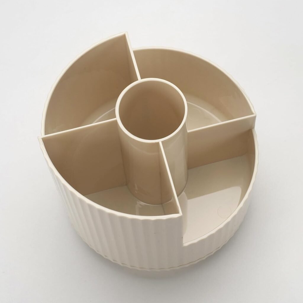 Organisateur de Pinceaux Rotatif 360° – Support élégant pour maquillage et bureau