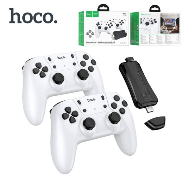 Console Rétro Hoco GA31 – 20 000 Jeux Intégrés avec 2 Manettes Sans Fil
