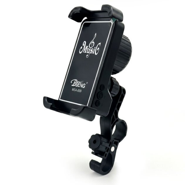 Support Téléphone avec Haut-parleur Bluetooth et Charge Sans Fil