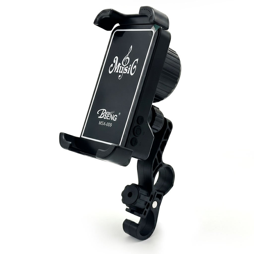 Support Téléphone avec Haut-parleur Bluetooth et Charge Sans Fil
