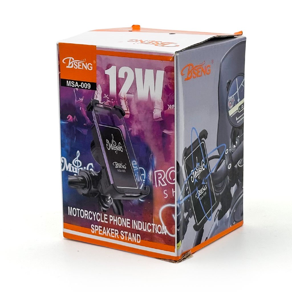 Support Téléphone avec Haut-parleur Bluetooth et Charge Sans Fil