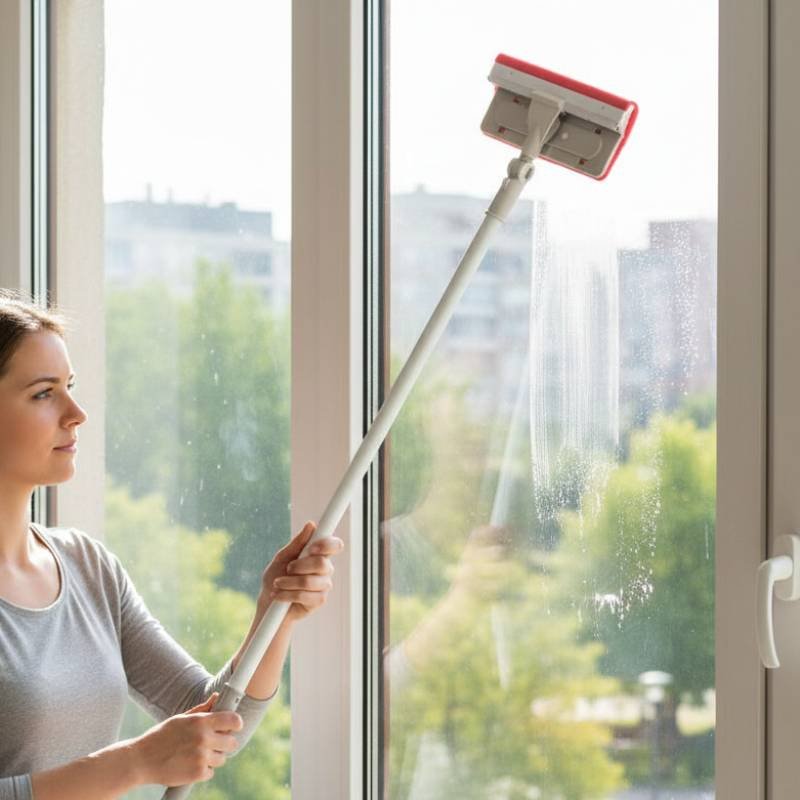 Balai Frottoir Vitre FIRLA avec Tête Rotative