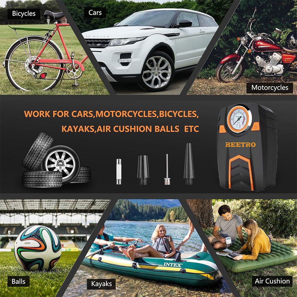 Compresseur de Voiture BEETRO 150 PSI – Pompe à Air Portable Haute Performance