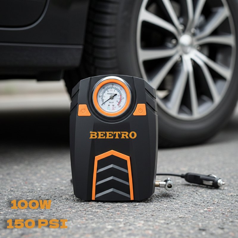 Compresseur de Voiture BEETRO 150 PSI – Pompe à Air Portable Haute Performance