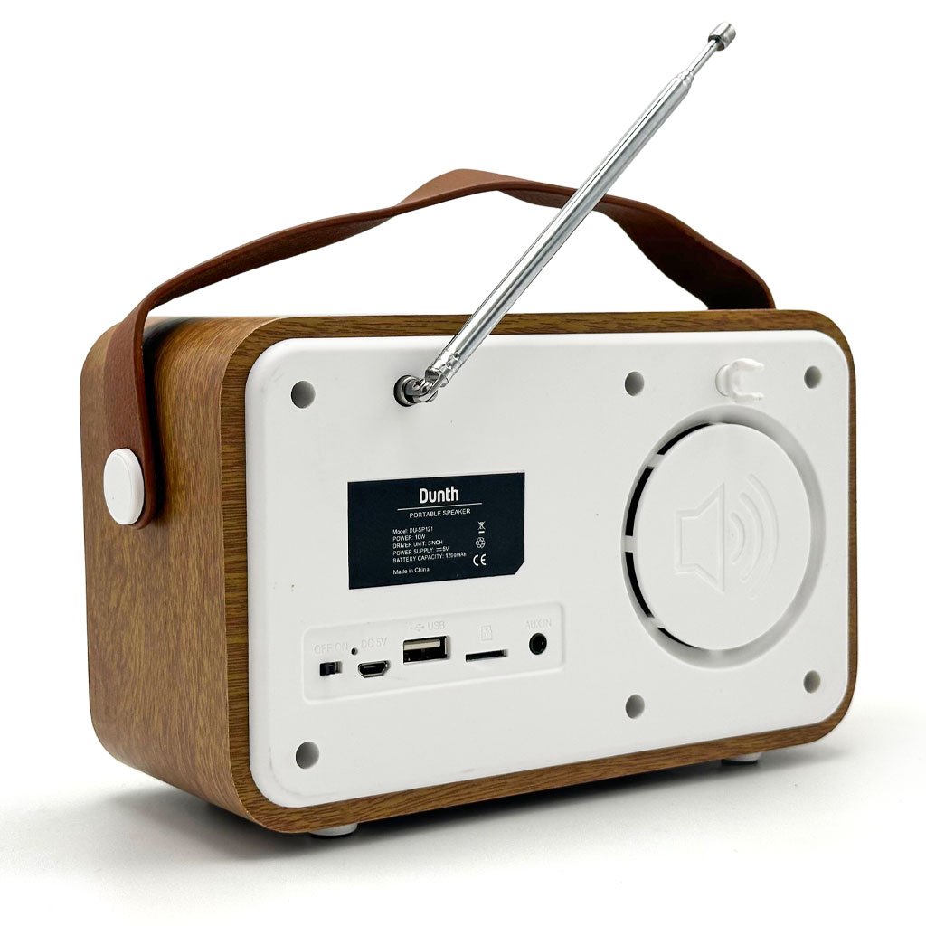 Haut-parleur et Radio Portable Dunth Bluetooth V5.0 – Son Puissant et Design Classique