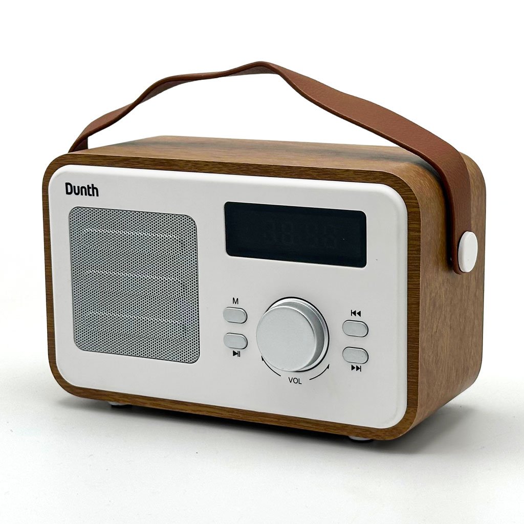 Haut-parleur et Radio Portable Dunth Bluetooth V5.0 – Son Puissant et Design Classique