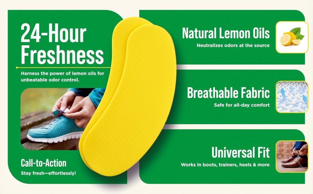 Patchs Déodorants et Anti-Humidité pour Chaussures 12Pcs – Fraîcheur et Protection Longue Durée