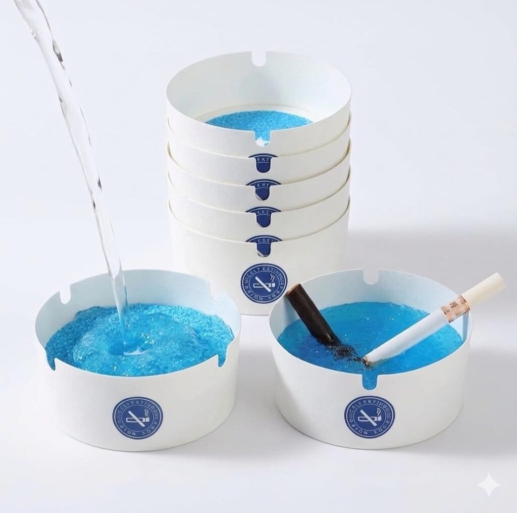 Cendrier Jetable Magique Anti-Odeur et Fumée Pack 25 PCS – Propreté et Fraîcheur Instantanées