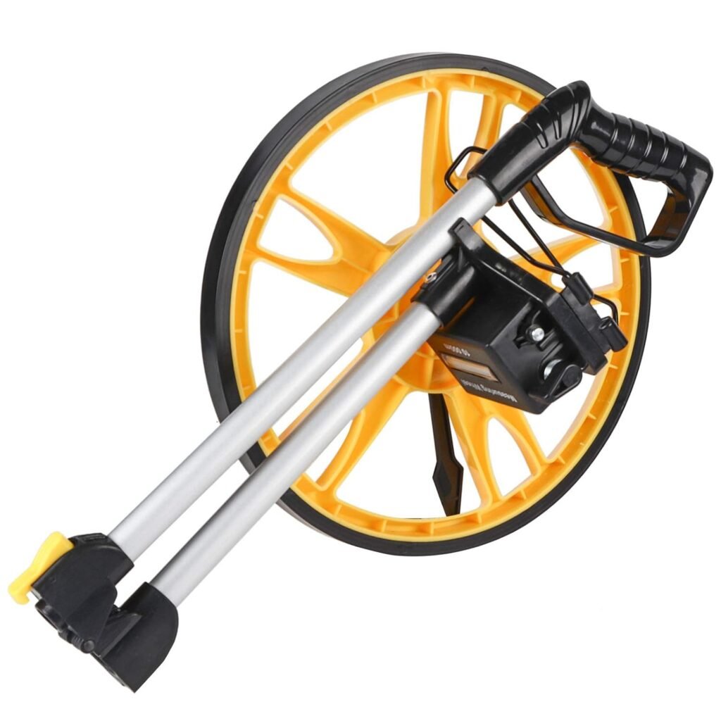 Roue de Mesure de Distance Aluminium et TPR – Précision Professionnelle pour Chantier, Topographie et Travaux Extérieurs
