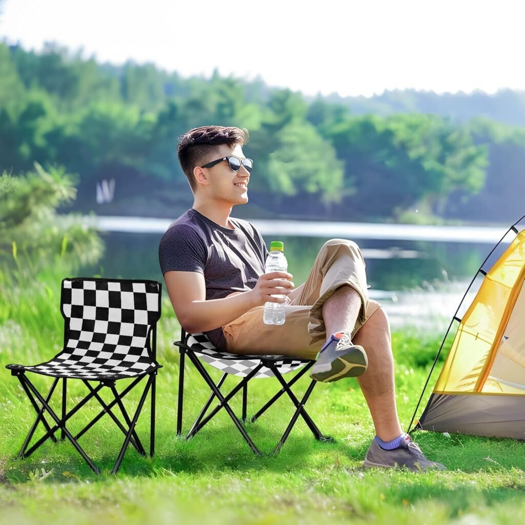 Ensemble de Camping Pliable Table et 2 Chaises Portables – Set Outdoor Compact