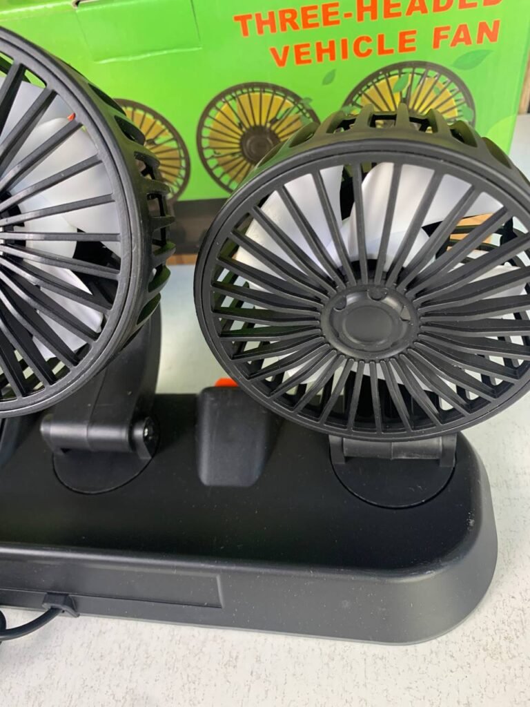 Ventilateur de Voiture USB Haute Vitesse 360° 3 Têtes – Fraîcheur totale pendant vos trajets