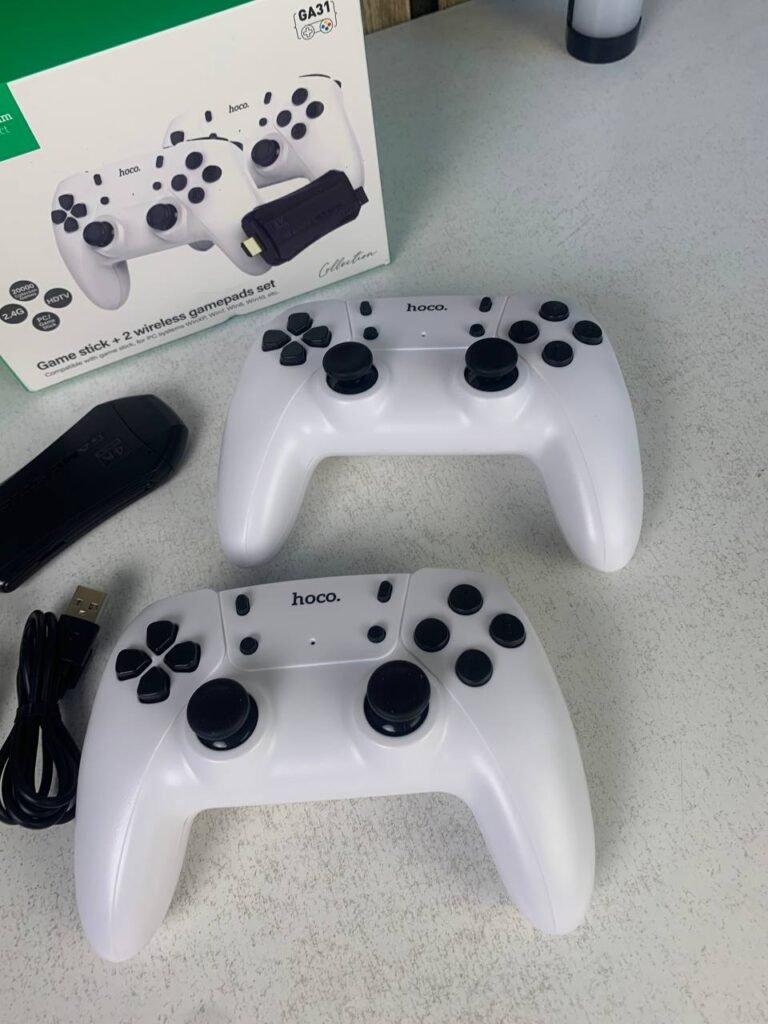 Console Rétro Hoco GA31 – 20 000 Jeux Intégrés avec 2 Manettes Sans Fil