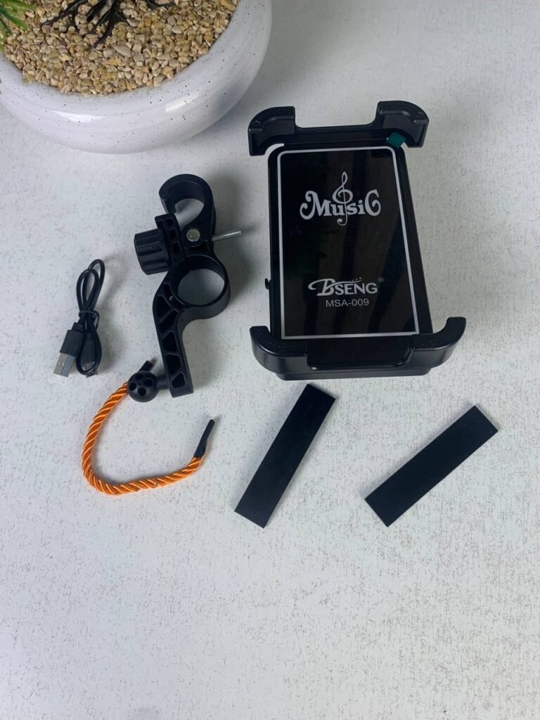 Support Téléphone avec Haut-parleur Bluetooth et Charge Sans Fil