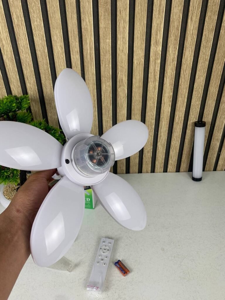 Ventilateur de Plafond Lumineux 2 en 1 avec Télécommande et Éclairage LED Puissant
