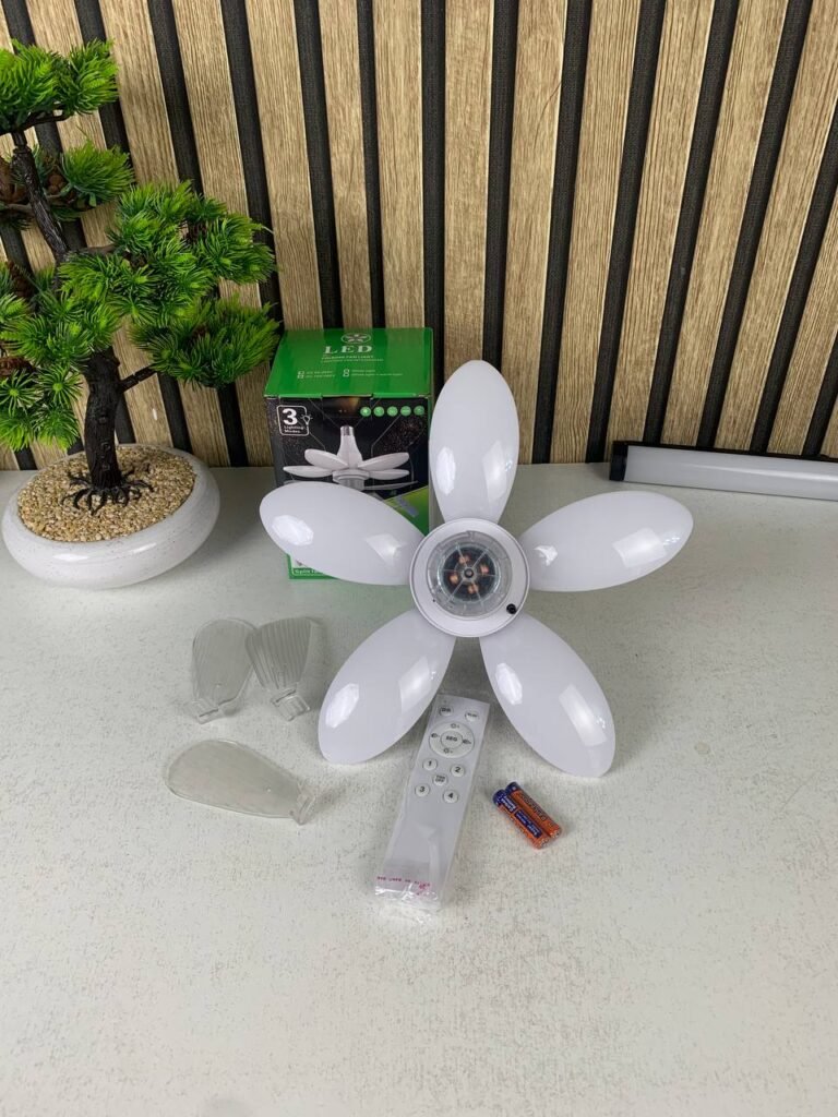Ventilateur de Plafond Lumineux 2 en 1 avec Télécommande et Éclairage LED Puissant