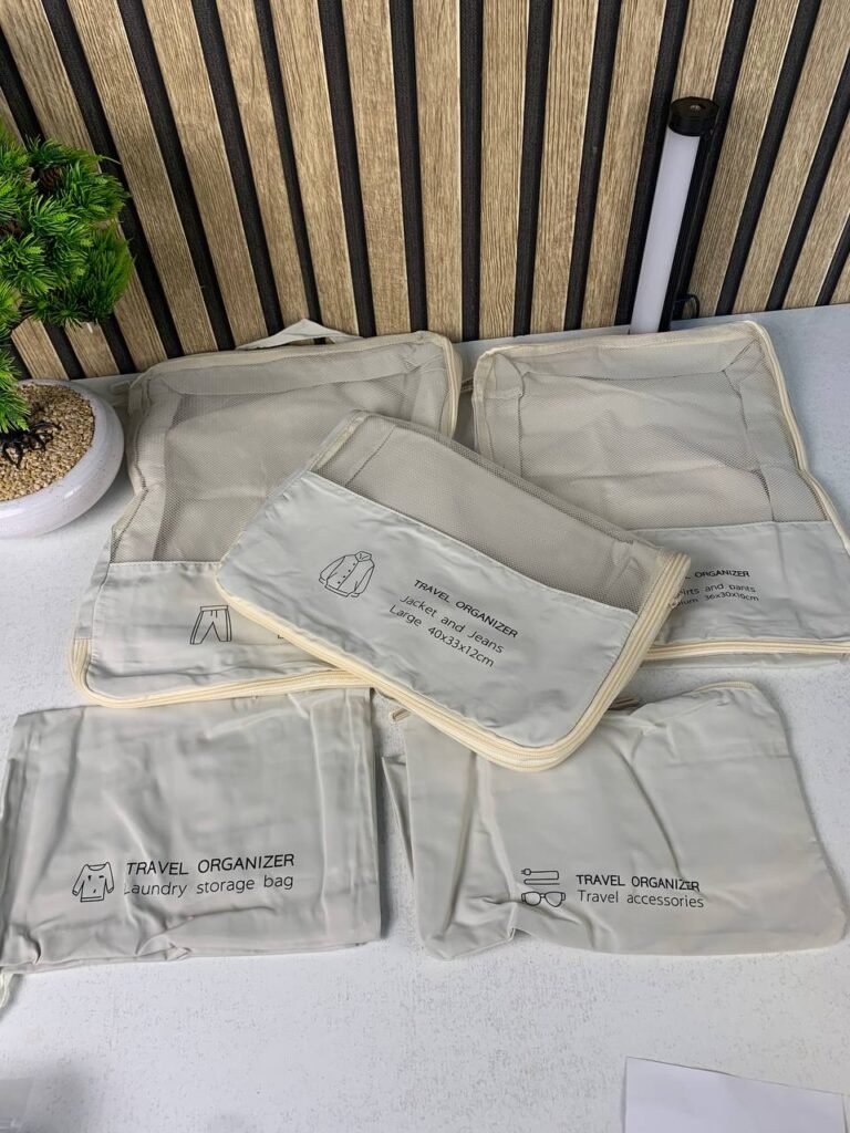 Kit de 6 Organisateurs de Voyage pour Valise – Voyagez organisé et sans stress