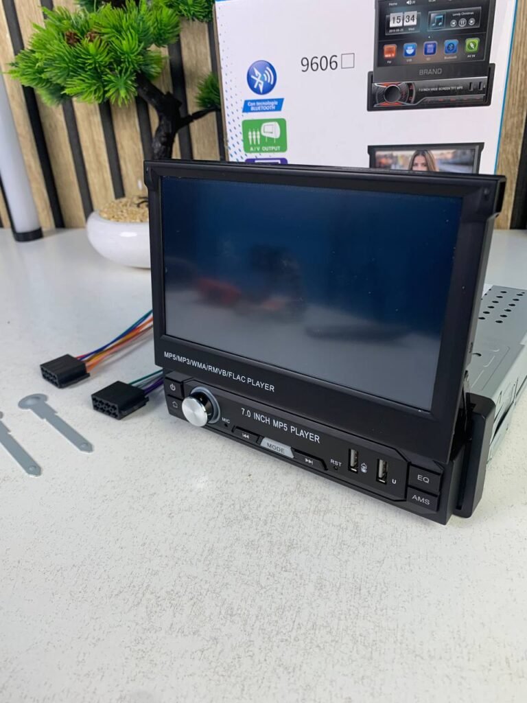 DVD Lecteur MP5 de Contrôle Central Rétractable pour Voiture – Multimédia intelligent et design moderne