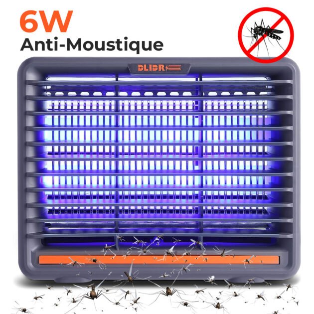 Lampe Anti-Moustiques Électrique 6W Double Tube UV – Protection efficace contre les insectes