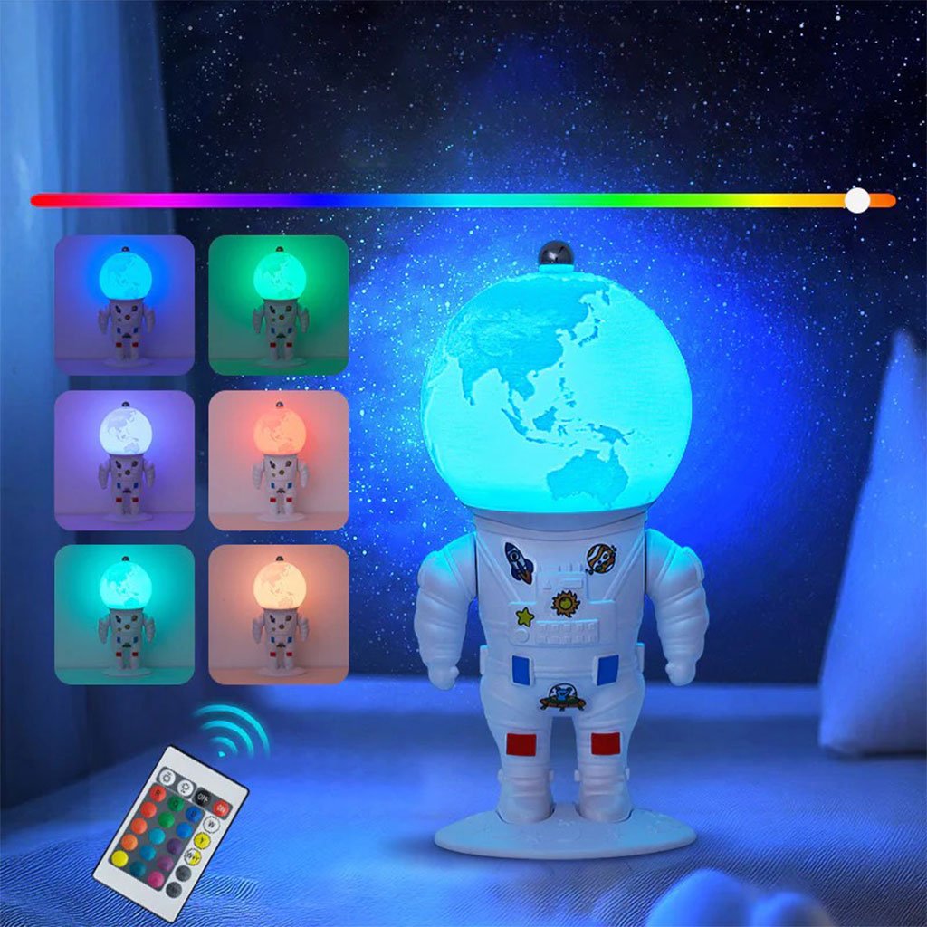 Lampe Astronaute Lunaire LED 16 Couleurs – Une ambiance magique dans votre chambre