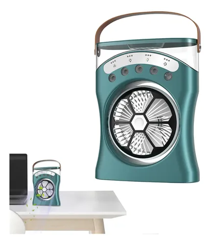 Ventilateur Brumisateur de Bureau Portable USB avec Éclairage